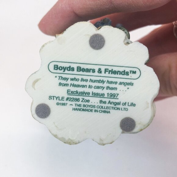 Boyds Bear & Friends Zoe...The Angel of Life Figurine, Exclusive Edition 1997 - Picture 8 of 8